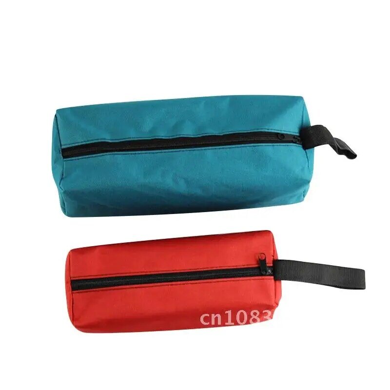 Canvas Bag Thick Hand Tool Bag for Small Tools Screwdriver Wrench Tweezers Drill Bit Organizer Bag Waterproof Zipper Pouch