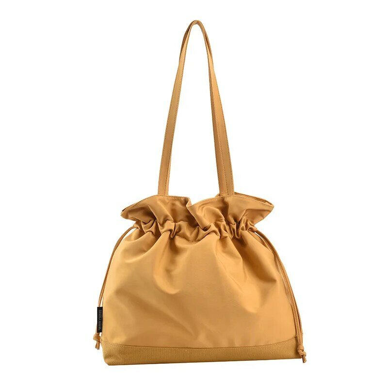حقيبة دلو أحادية اللون للنساء ، لون الحلوى ، حقيبة الكتف لطيف ، حقيبة كروسبودي ، الرباط ، عادية ، بسيطة ، عصرية