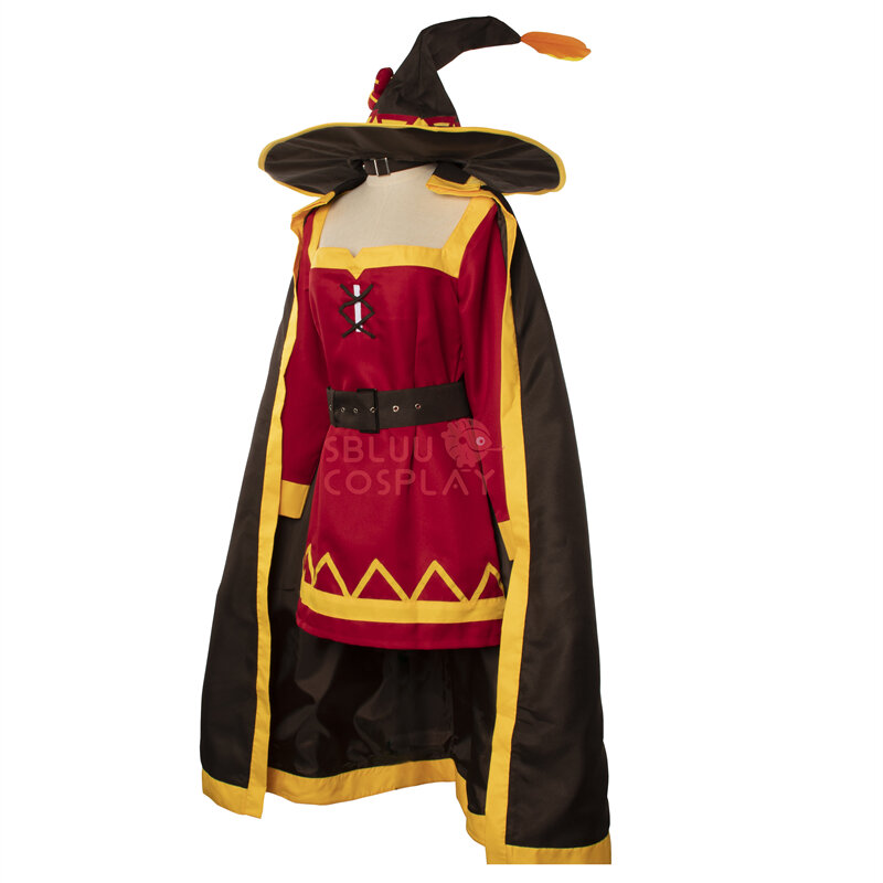 Kostum Cosplay Megumin, kostum Cosplay buatan khusus, pakaian pesta Halloween