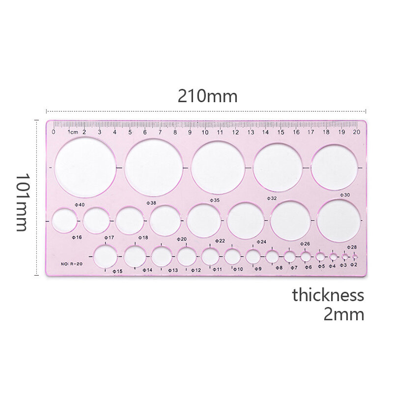 1pc Breast Pump Flange Measuring Tool For Nipple Plastic Nipple Ruler