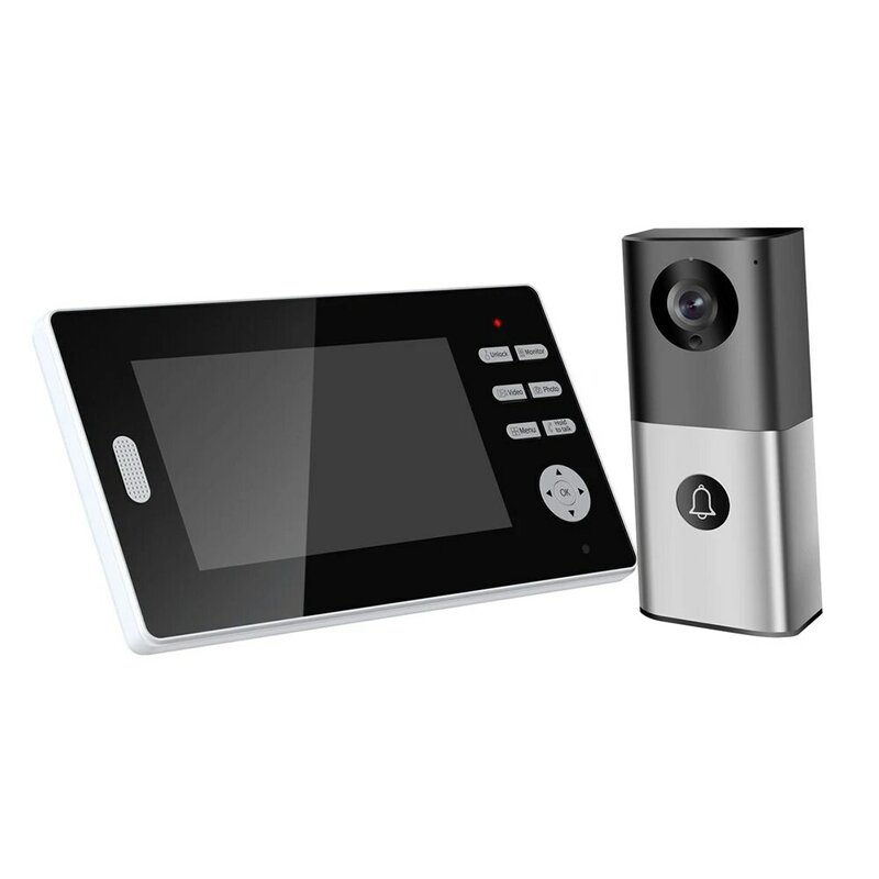 7Inch IPS Screen 2.4Ghz Wire-Free Wireless Video Door Phone IR Night Vision Visual Intercom Doorbell Access Control System
