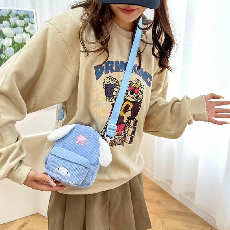MBTI piccola borsa a tracolla da donna Kuromi borsa a tracolla moda cartone animato ricamo carino Kawaii Harajuku portamonete femminile di design