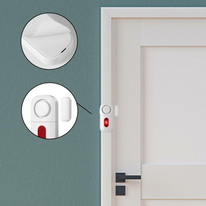 Alarm zabezpieczający przed kradzieżą drzwi ochronny zabezpieczający 130dBLight przenośny Alarm indukcyjny drzwi łatwo zainstalować w domu hotelowym