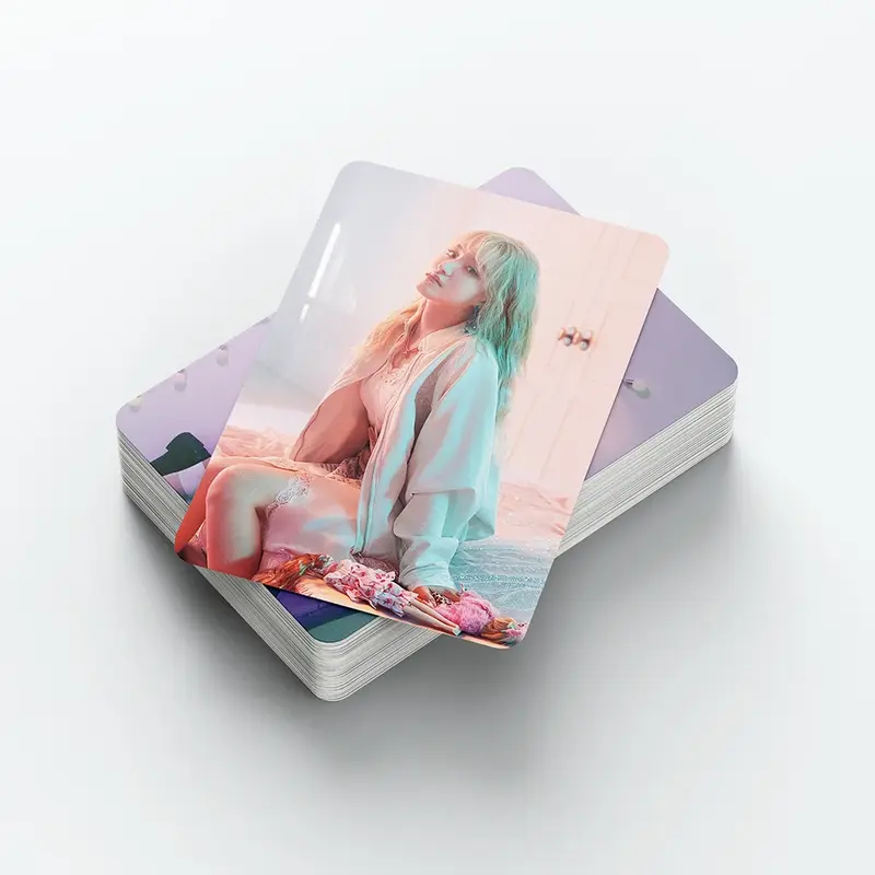 Kpop IVE Álbum Photocards, Foto Saudações New Album Lomo Cartões, 2023 Pronto, Obter Set, Live Fotos Cartões, 55pcs por conjunto