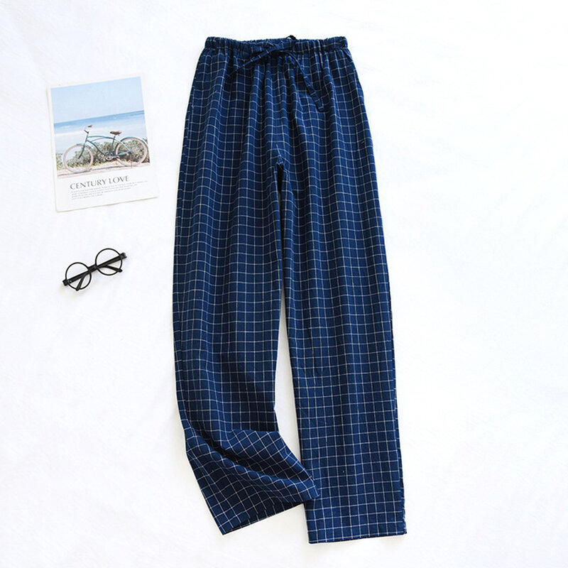 Calças lounge de algodão macio, calça jogger pijama, fundo do sono, bolsos ativos, calças slim sono, novo estilo de moda