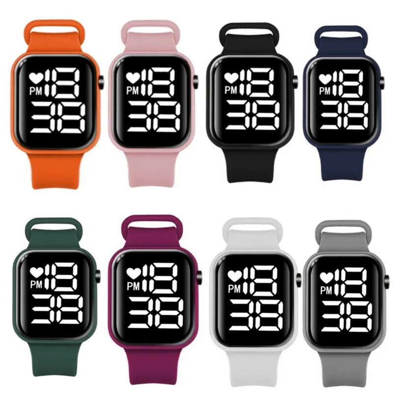 Спортивные электронные часы новейшие квадратные светодиодные часы Montre Femme большой экран цифровые часы для мужчин женщин детей
