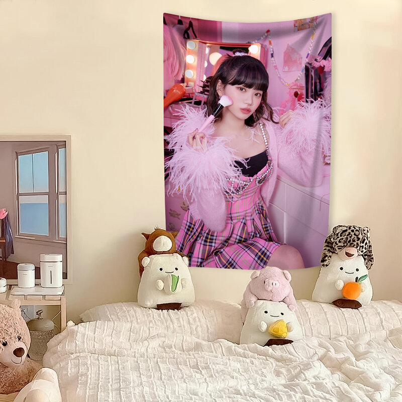 Chaewons-tapiz de bandera americana para decoración del hogar, grupo de chicas Kpop, Idol, colgante de pared, dormitorio, fondo, cartel de concierto
