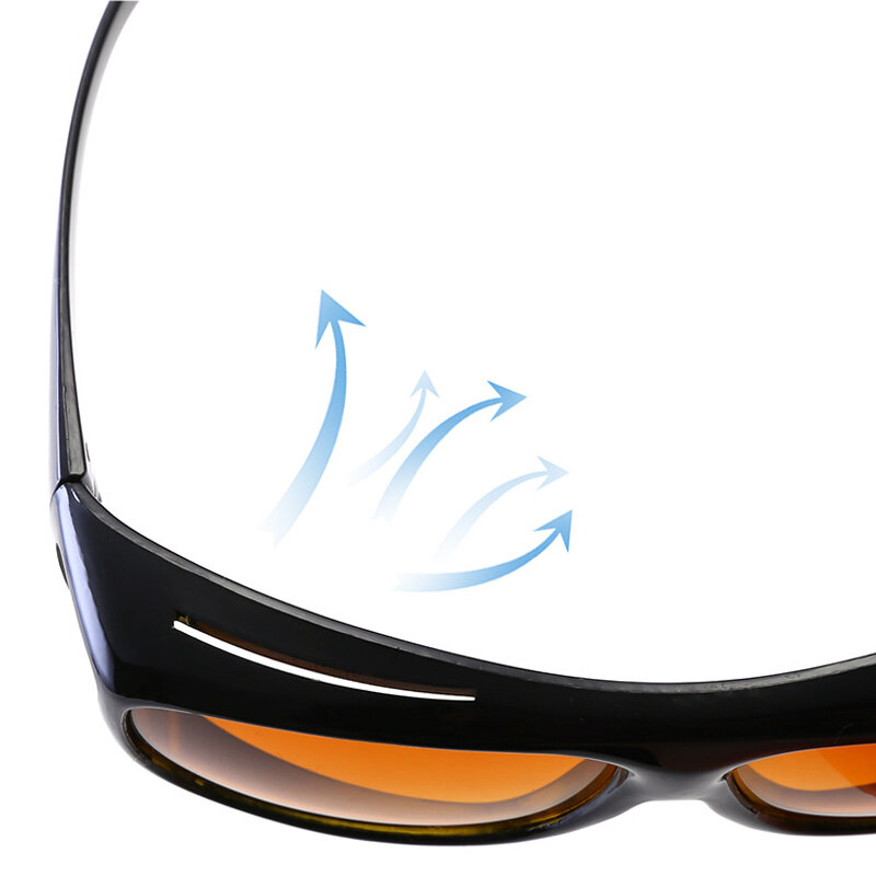 Unisex carro visão noturna óculos, óculos de condução, dia HD de condução, envolver, anti-reflexo, novo estilo