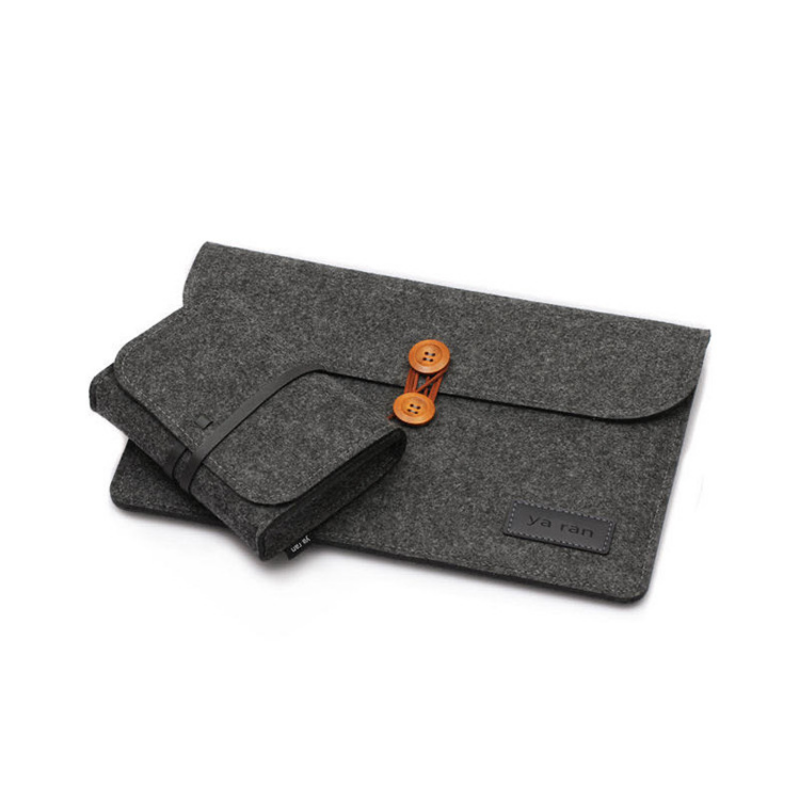 Фетровая сумка для ноутбука 12 дюймов, ультратонкий фетровый чехол для ноутбука с карманом для аксессуаров, деловая Женская и мужская сумка