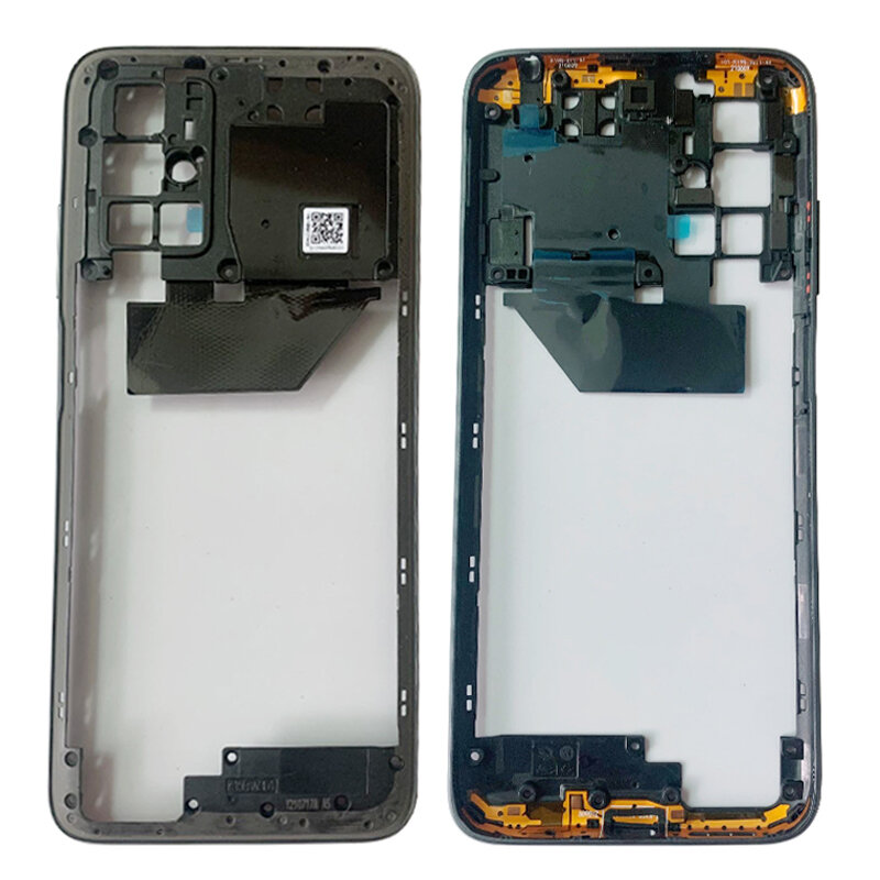 กรอบกลางกลางแชสซีโทรศัพท์ที่อยู่อาศัยสำหรับ Xiaomi Redmi 10กรอบฝาครอบปุ่มอะไหล่ซ่อม