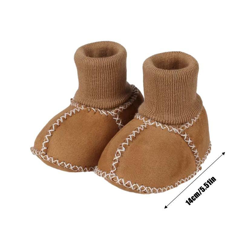 Sepatu bot hangat untuk bayi, sepatu bot bahan keselamatan menyerap keringat dan bersirkulasi, sepatu lantai kaus kaki bayi baru lahir anak