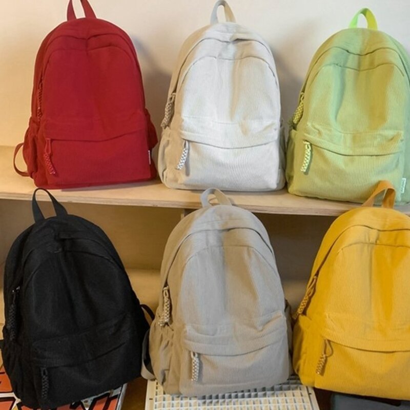 2024 nova mochila veludo durável e confortável mochila escolar adequada para estudantes e viajantes