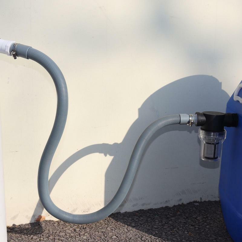 Kit de connecteur de baril de pluie, collecteur d'eau de pluie de toit, déviateur de baril de pluie avec filtre, collecteur d'eau, connexion de tuyau en caoutchouc