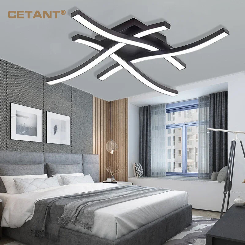 Lámpara de techo LED de diseño moderno, accesorio de iluminación para decoración del hogar, sala de Estar, comedor, dormitorio, pasillo
