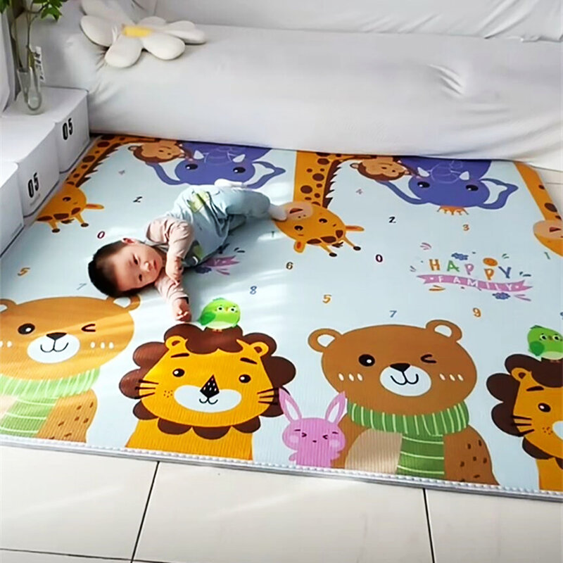 2024 neue Baby-Spiel matte Puzzle Kinder matten verdicken Tapete Infantil Baby zimmer Krabbel kissen Falt matte Teppich Geburtstags geschenk