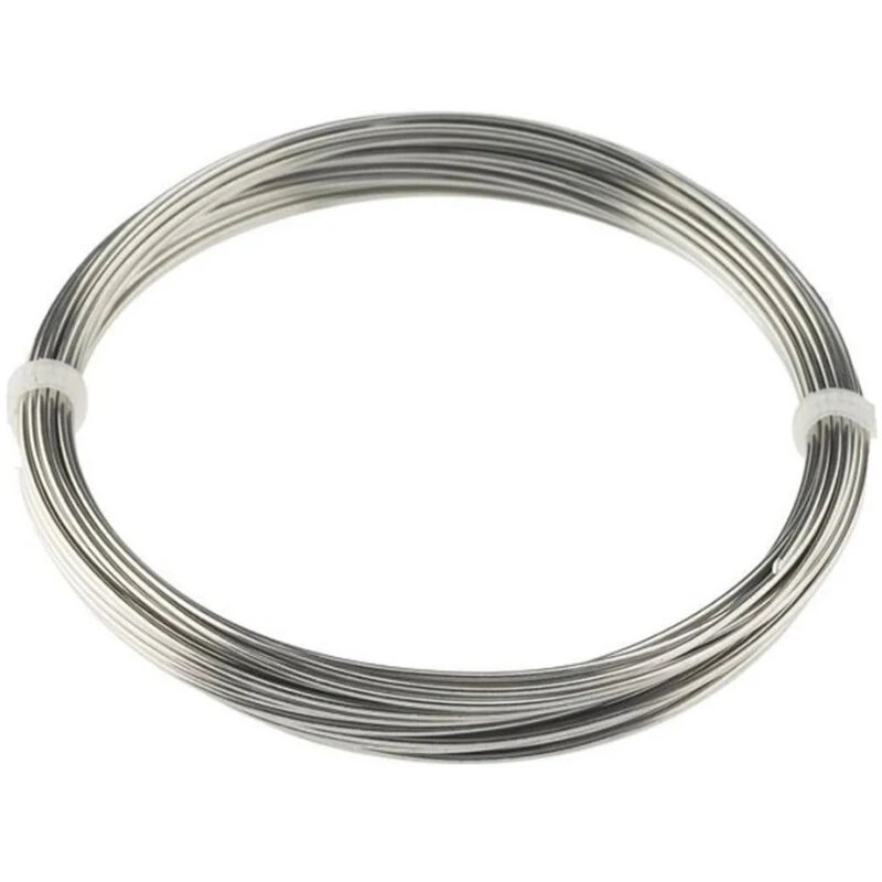 10 metri 304 filo morbido in acciaio inossidabile diametro 0.2/0.3/0.4/0.5/0.6/0.8mm filo singolo ancoraggio filo di ferro morbido antiruggine