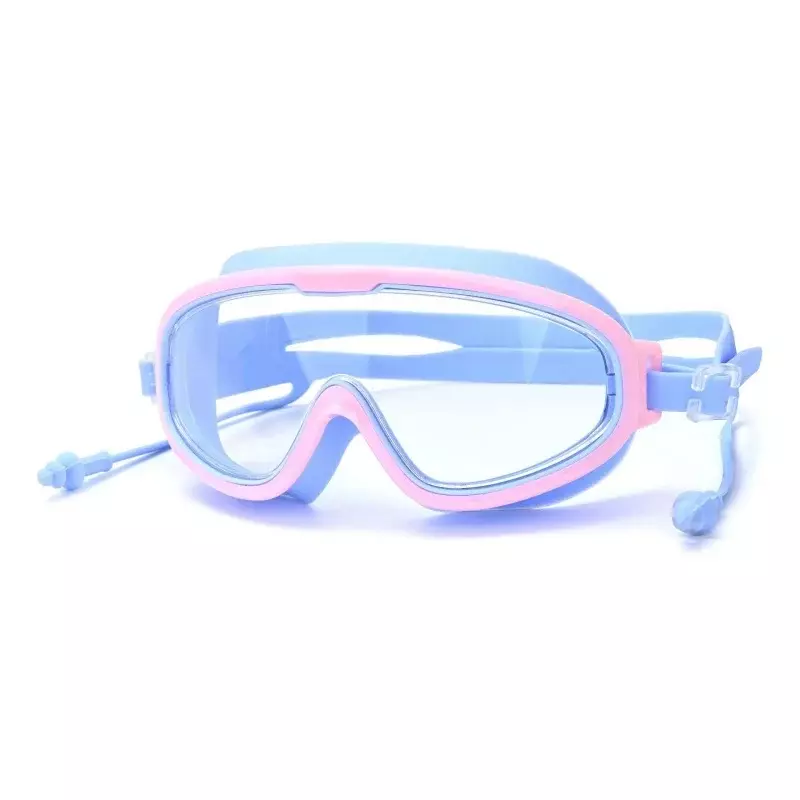 Kacamata renang anak-anak bingkai besar, kacamata renang anti kabut kualitas tinggi, kacamata renang definisi tinggi tahan air, sw