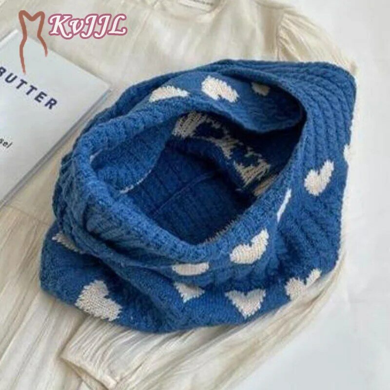 Bolsa de ombro tricotada em forma de coração para mulheres, bolsa de grande capacidade, bolsa casual feminina, outono e inverno