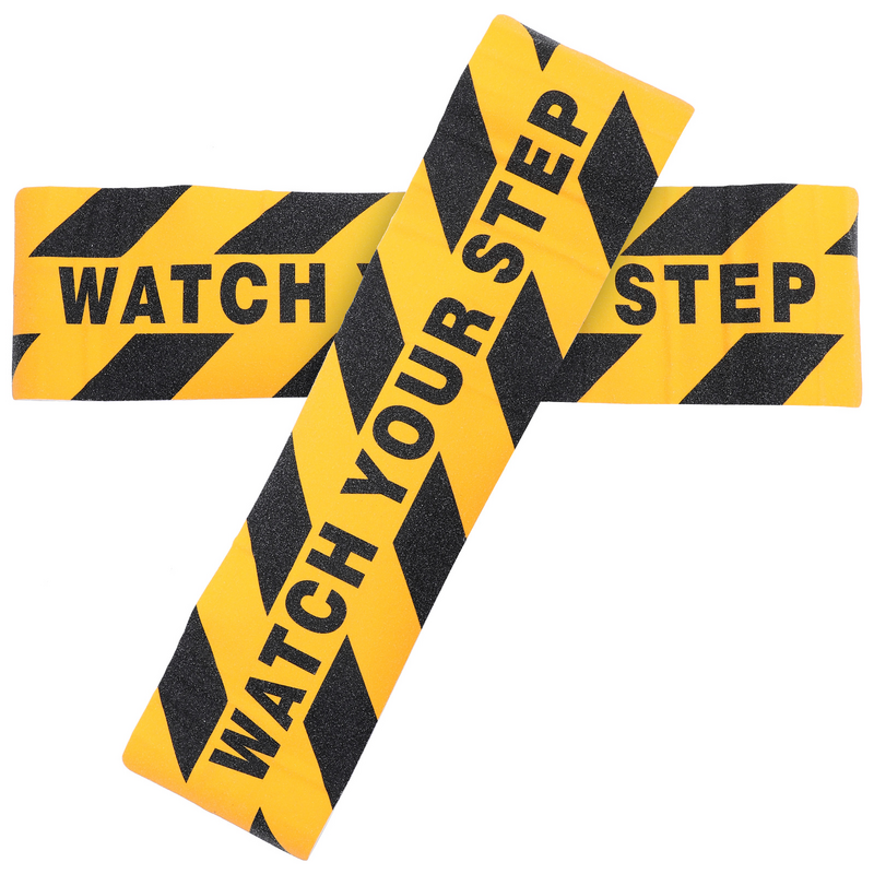 Assoalho molhado adesivo de aviso para escadas, fita antiderrapante, sinal de cuidado, decalques escorregadios