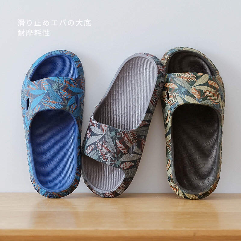 Men Shoes Summer Slippers 2023 New Beach Sandals Male Casual Flat Non-slip Breathable Light Home Slides Chanclas Mujer