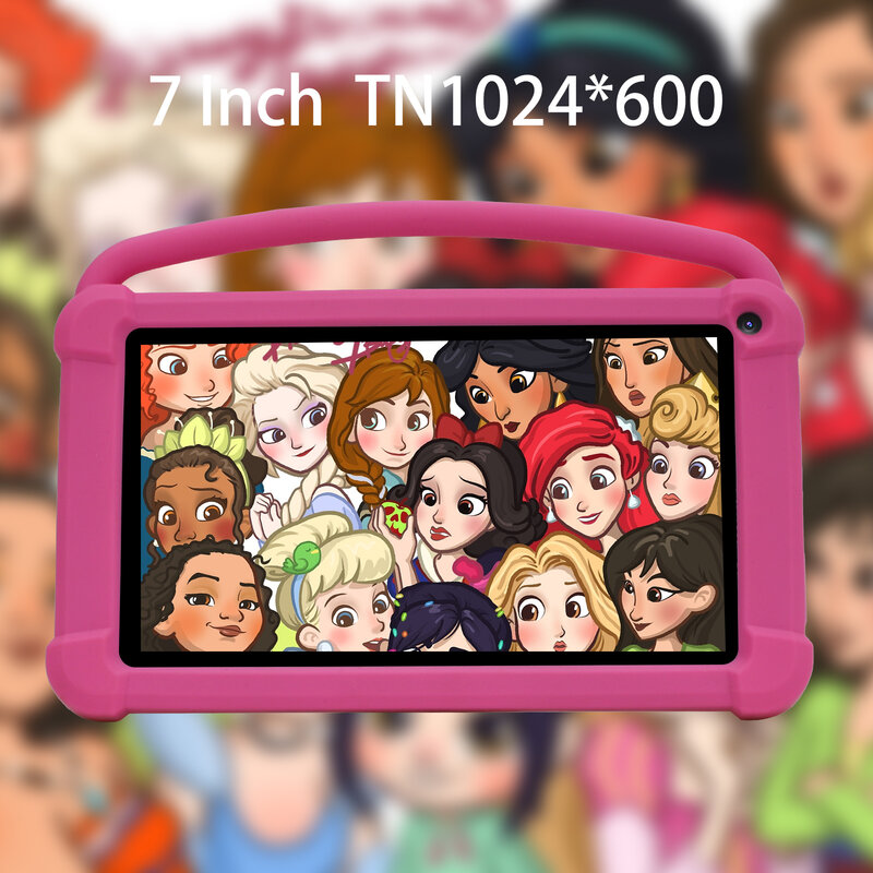 Tablette QPS Q1K Android 12 pour enfants, 7 pouces, 2800mAh, 2 Go, 32 Go, Dean, WiFi, Façades, Core