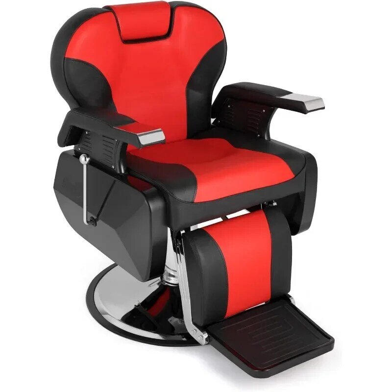 Uniwersalny hydrauliczny fotel fryzjerski o dużej wytrzymałości, rozkładany fotel salonowy dla tatuażu stylisty włosów, sprzęt do szamponu do stylizacji kosmetyków