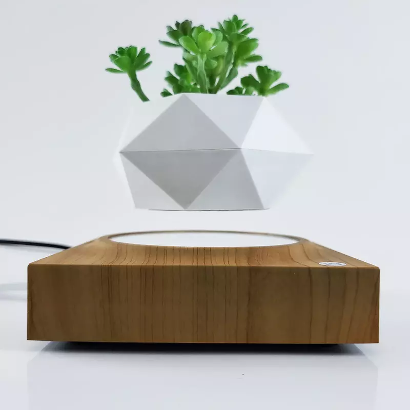 Pote De Flor De Suspensão Magnética, Levitating Air Bonsai Pot Plant, Suculento Pot, Decoração Do Pátio, Desktop Flor/Planta Verde
