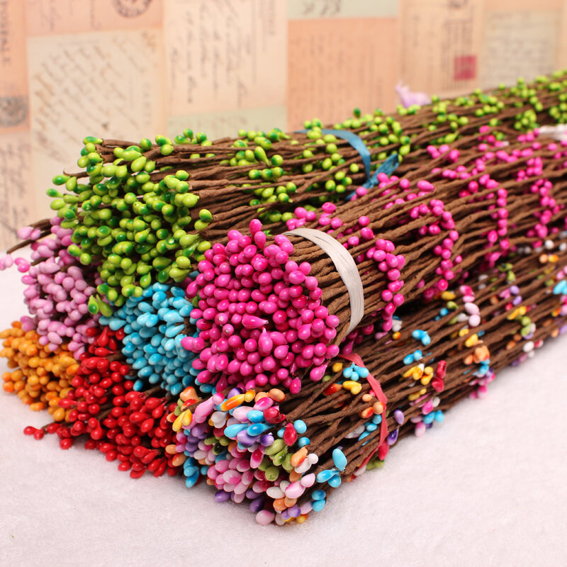 40/65cm 10 sztuk/partia sztuczne pręcik Berry oddziałów DIY pręcik kwiat na wesele dekoracji Scrapbooking wieniec kwiaty