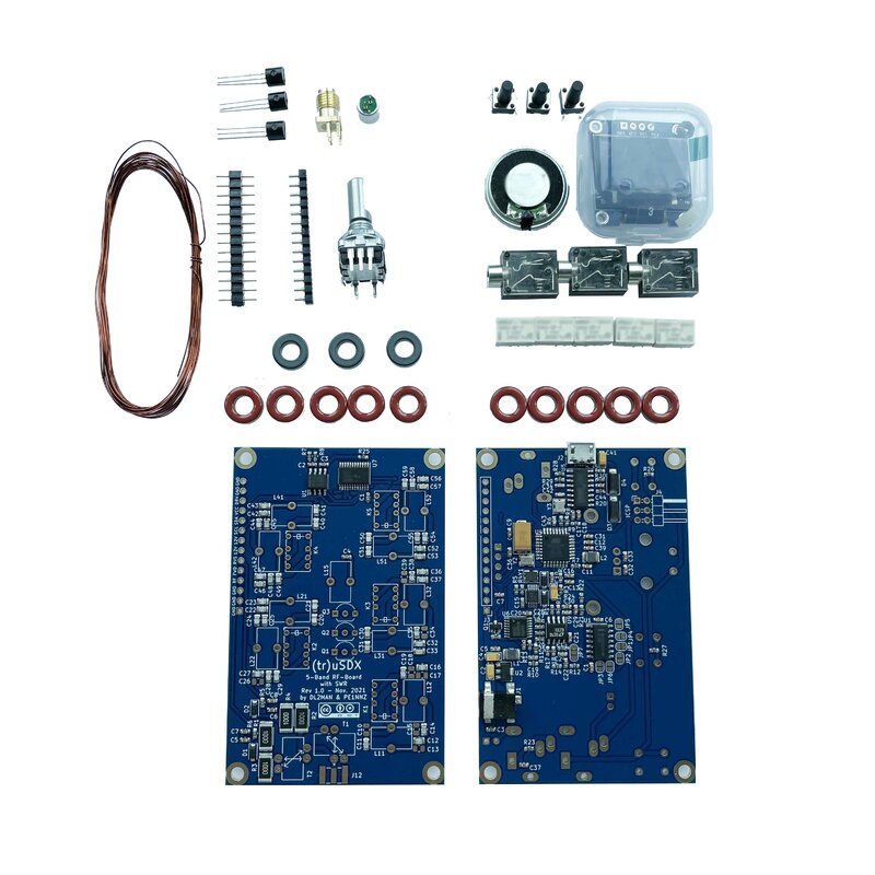 (Tr) Usdx Usdx Transceiver 5-Band Multimode Qrp Kits En Gemonteerd Met Case Door PE1NNZ En DL2MAN