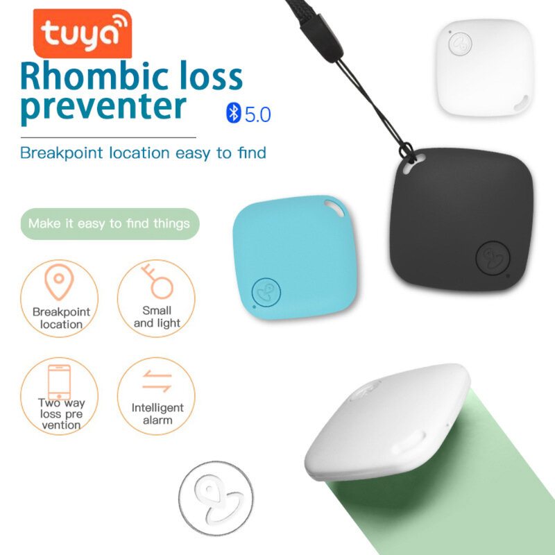 Смарт-метка Tuya, мини-GPS-трекер, сумка для ключей, детский домашний питомец, поиск, запись местоположения, беспроводной Bluetooth, сигнализация против потери, портативный GPS-трекер