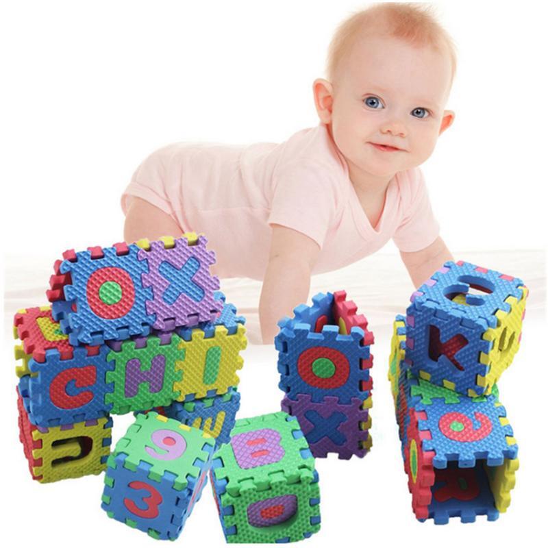 36pcs Baby Puzzle Toys Foam Alphabet Numbers Play Mat Floor Kids Rug Carpet For Children Letter Animal Paradise Safety Kids Toys