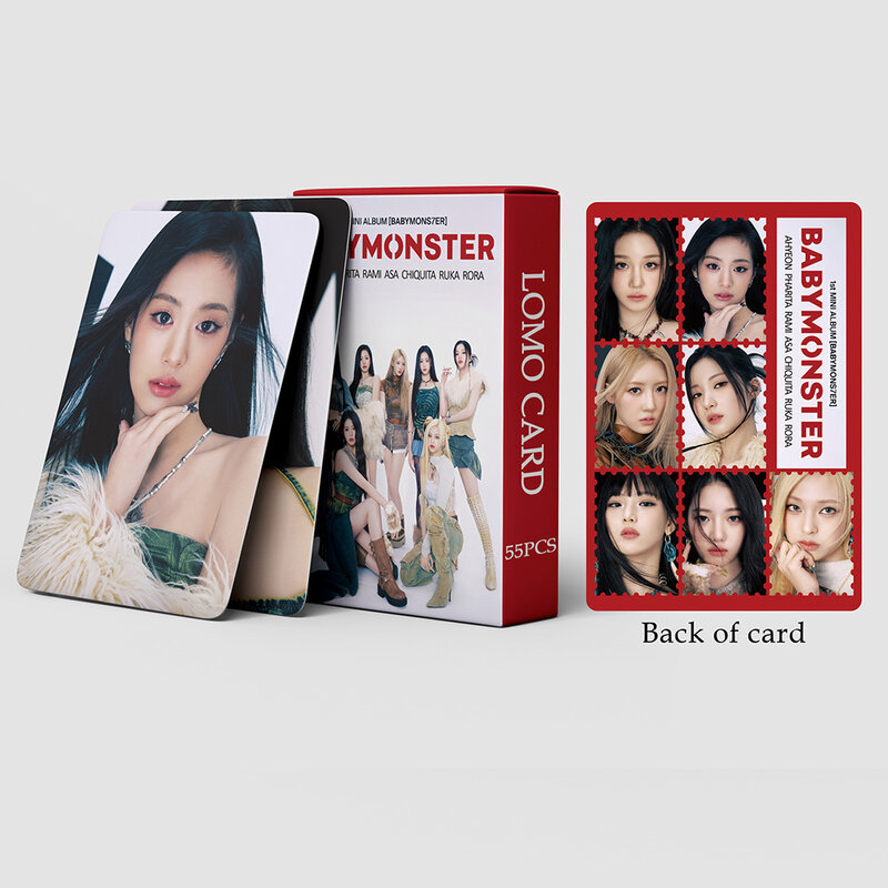 55 pz/set Kpop BABY MONSTER nuovo Album pastella UP Lomo Cards HARAM HD photowcards Girls Photo Card For Collection Fans Gift