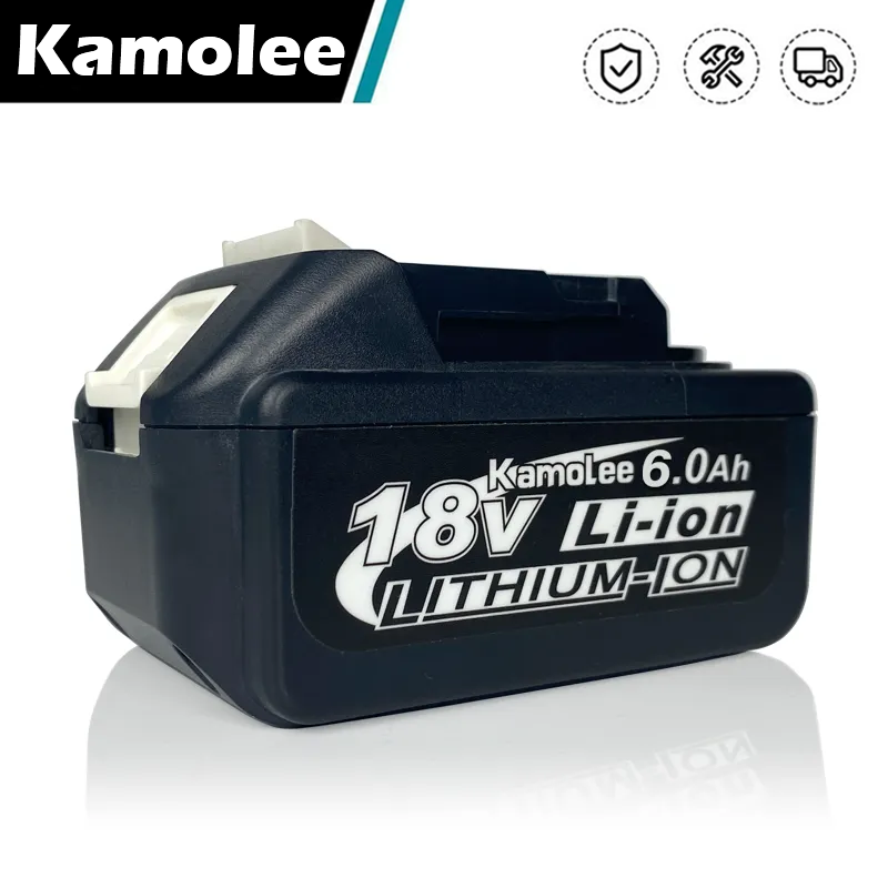 Kamolee-リチウムイオンバッテリー,18v,6000mah,bl1860
