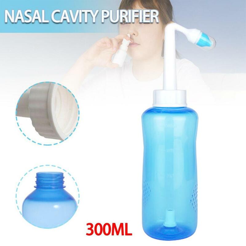 300ML płyn do mycia nosa irygator do nosa butelka do płukania ochraniacz na nos unikaj alergicznego nieżytu nosa dorośli dzieci Neti Pot