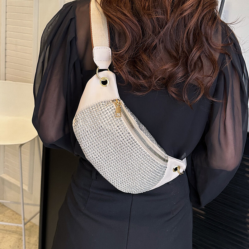 Tas Pinggang wanita dijual 2023 kualitas tinggi musim gugur Versatilepu kulit paket pinggang sederhana, tren ringan dan kasual pak dada