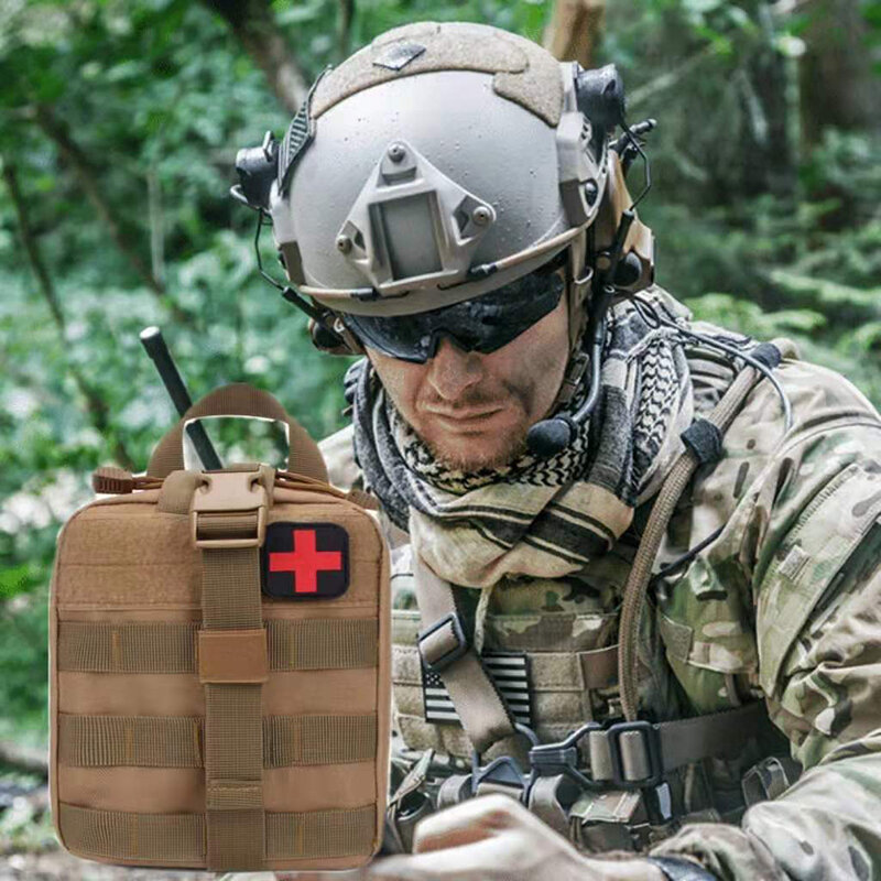 Military IFAK Trauma Survival Kit First Aid Medical Pouch Emergency Survival Gear and Equipment with Molle Car Travel Hiking