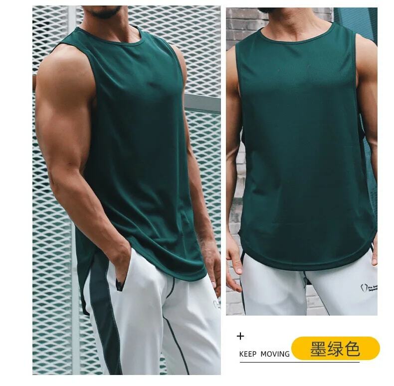เสื้อโชว์กล้ามแขนกุดผู้ชายสำหรับฤดูร้อนเสื้อออกกำลังกายฟิตเนสเสื้อวอร์มฮิปฮอปชุดกีฬาบาสเกตบอล