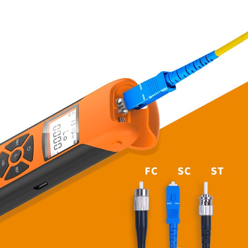 Verificador ótico da elevada precisão do medidor de potência de cpdd para o porto fc/sc/st do teste do cabo da fibra