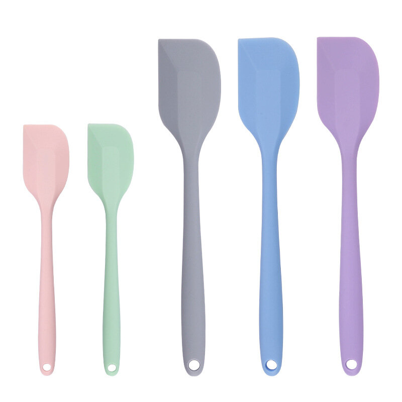 1Pcs Cream Cake Silicone Baking Spatula Scraper Non-stick Kitchen Butter Pastry Blenders Salad Mixer Batter Pies Cooking Tools