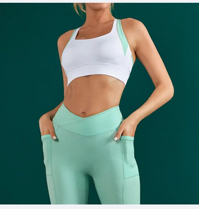 Soutien-gorge de sport sexy pour femmes, 3 couleurs, haut de fitness, sous-vêtements antichocs, brassière de yoga, gymnastique, canadisme