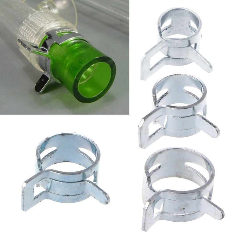 ioio 1 PC Clip elasticidad abrazadera tubo refrigeración por agua para manguera OD 8/10/12/13 mm