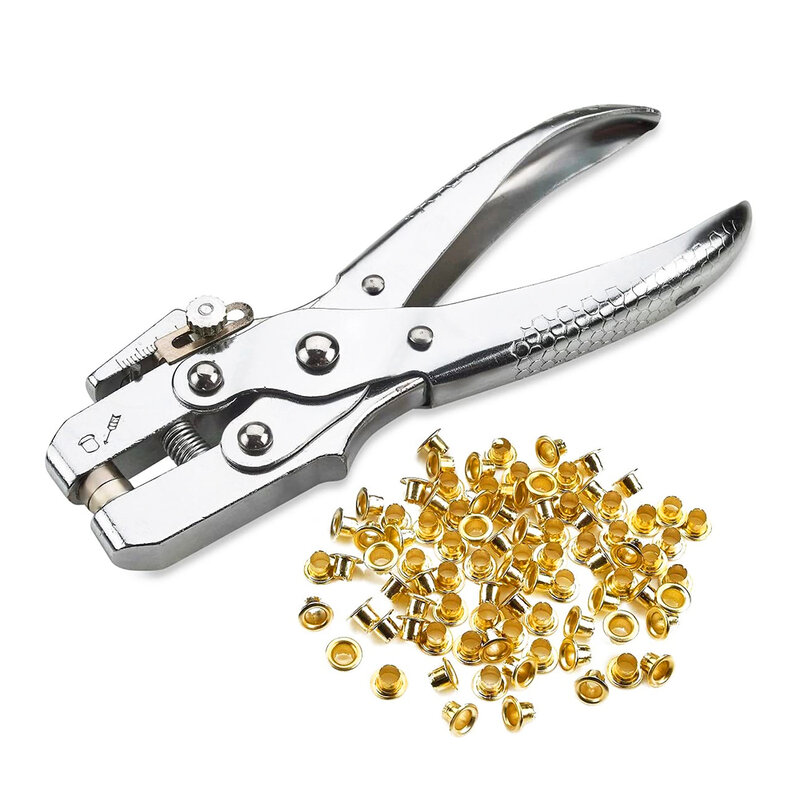 Hand Riveting Gun Installation Tool Leverage Pliers Metal Stomatal Rivet For Leather Belt Hole Punch Plier