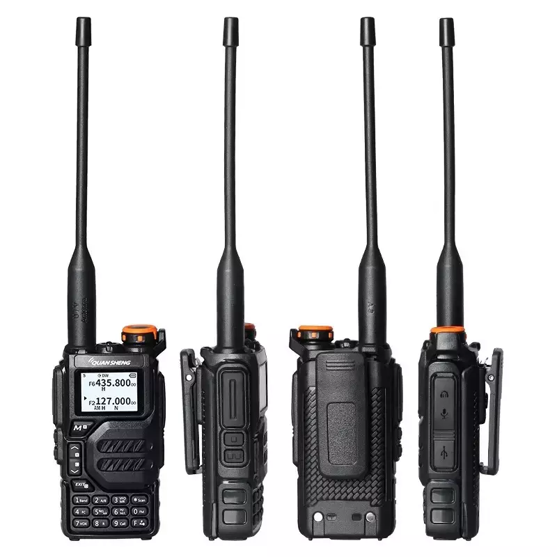 Quansheng UV-K5 Walkie Talkie 5W Air Band Two Way Radio UHF VHF DTMF FM Scrambler NOAA Wireless Frequency Copy Ham Radio