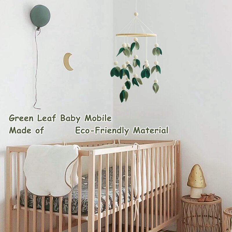 Crib Felt Cloth Beads Bed Bell para meninos e meninas, decoração suspensa para bebês, quarto de crianças, chuveiro de bebê, 1 pc