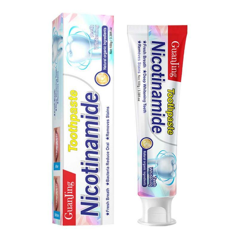 Pasta de dientes de niacinamida, pasta de dientes blanqueadora, nicotinamida, aliento fresco, limpieza de dientes, cuidado bucal, higiene bucal
