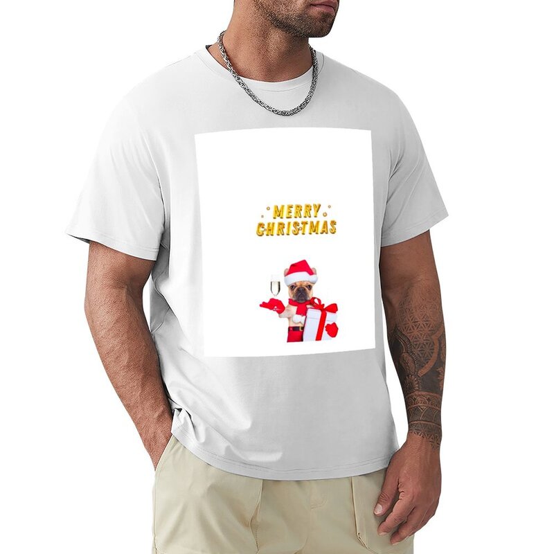 Vrolijk Kerst T-Shirt Dier Prinfor Jongens Oversized Grafische Douane Ontwerp Je Eigen Heren T-Shirts Pack