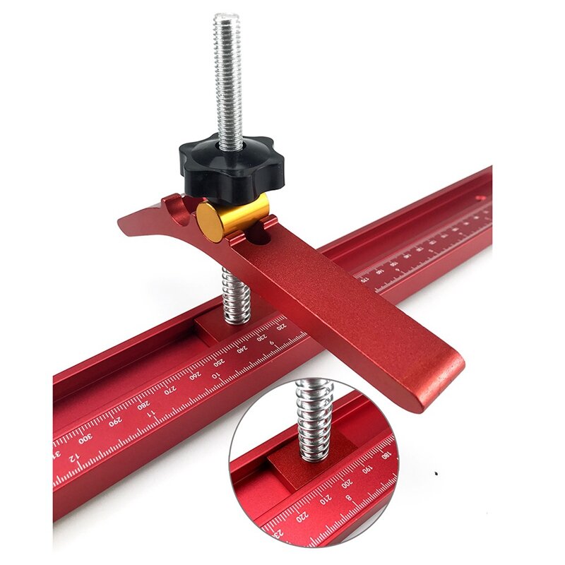 Woodworking T-Track Hold Down Clamp Set Aluminum T-Slot Table Workbench Wood Fixture Jig Clamping Blocks Platen