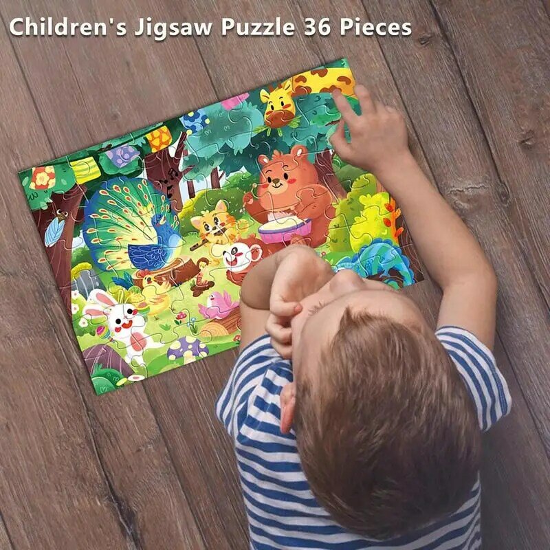Floor Puzzles For Girls 36 Piece Preschool Puzzles Early Educational Learning Toy For Above 3 Years Kids Boys Girls Toddler For