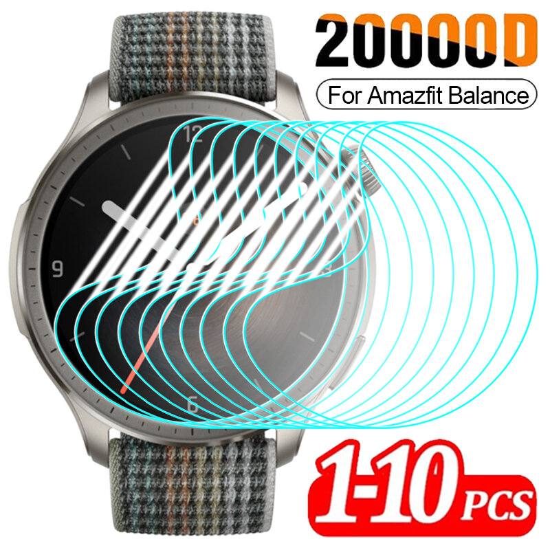 Película de hidrogel TPU suave para reloj inteligente Amazfit Balance, Protector de pantalla antiarañazos, cubierta no de vidrio templado, 1-10 piezas