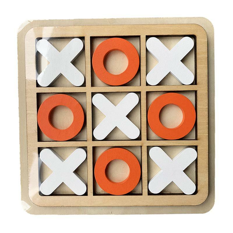Iq XOXO Game X O Blocks Classic Strategy Brain Puzzle Fun Interactive Board Games For Adults Kids Coffee Table Decor Toy